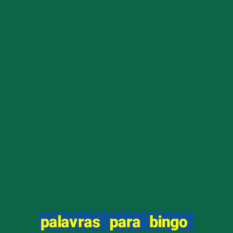 palavras para bingo de cha de lingerie